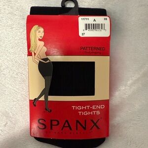 ♥️NWT Spanx Tight-End Tights - Black Patterned Bodyshaping Tights - Size A❤️